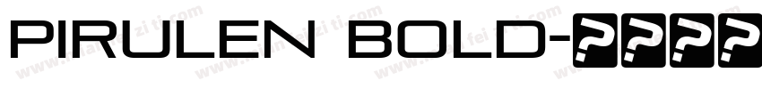Pirulen Bold字体转换